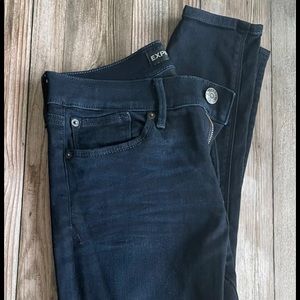 Dark denim express women’s skinny jeans